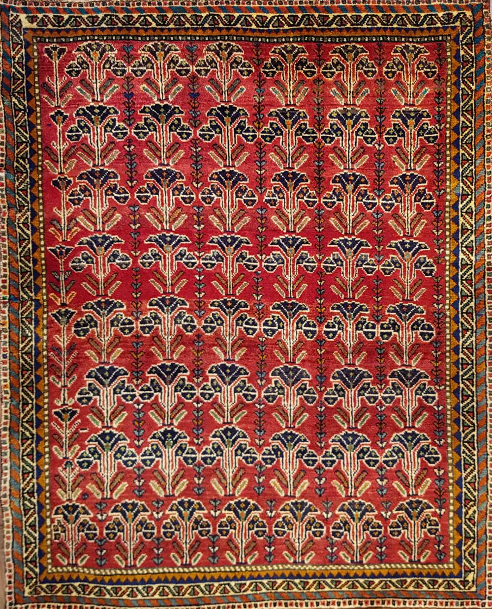 Unusual Kashghai - Stylized Flowers